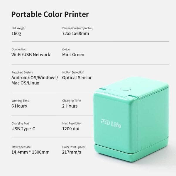 PYD Life Mini Handheld Portable Color Printers - Image 5